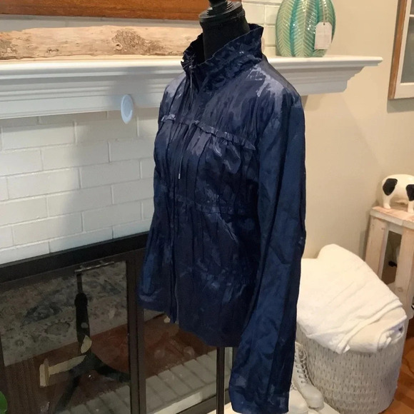 #337 Gorgeous Chicos Sateen Zip Front Pintuck Jacket Size 3 (L-XL) - Picture 5 of 11